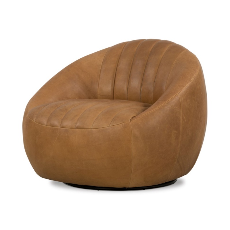 Audie Swivel Chair – Heirloom Sienna