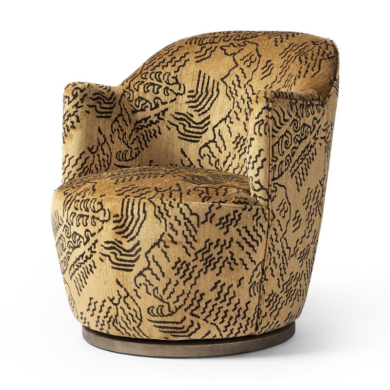Aurora Swivel Chair – Balkan Ochre