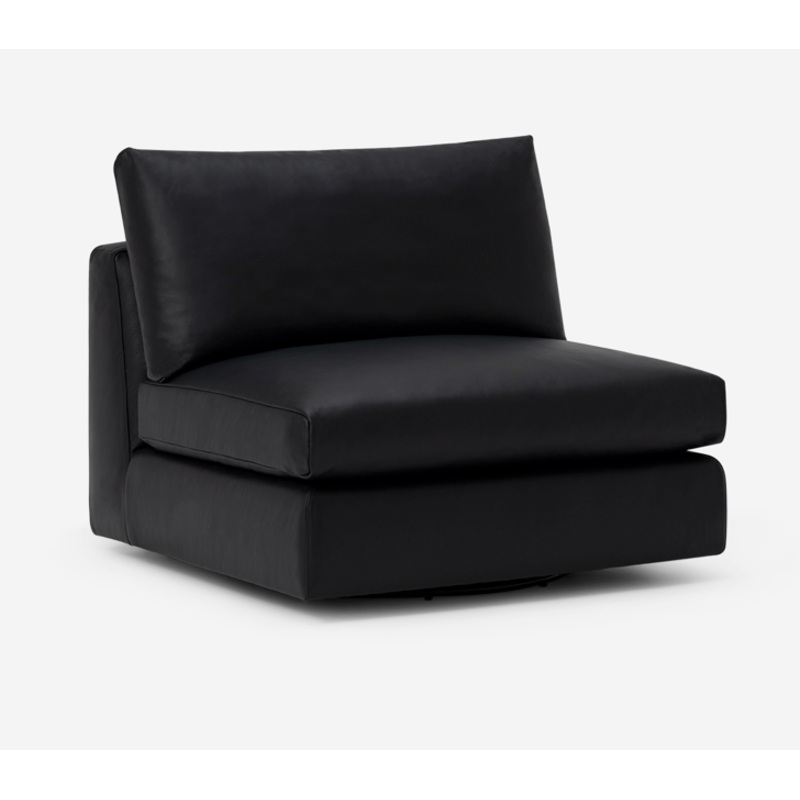 Cello Classic Armless Swivel Chair – Leather