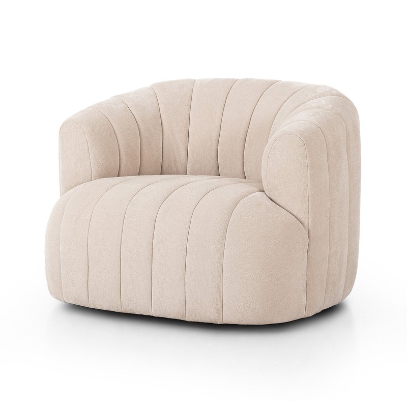 Elliana Swivel Chair – Blamont Cream