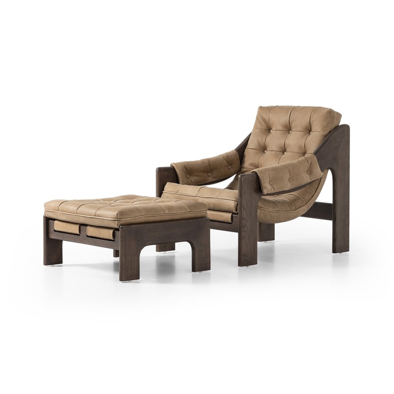 Halston Chair w/ Ottoman – Palermo Drift