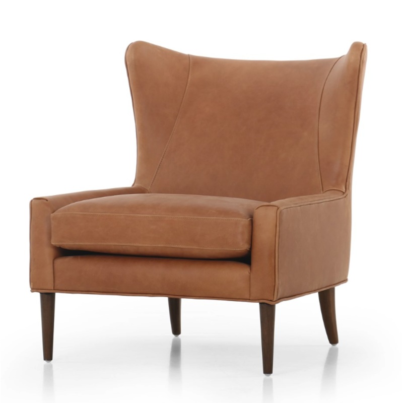 Marlow Wing Chair- Palermo Cognac