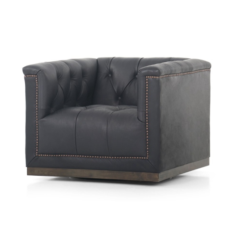 Maxx Swivel Chair- Heirloom Black