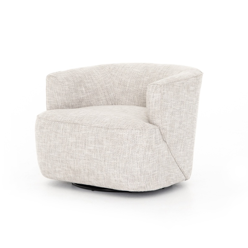 Mila Swivel Chair – Brazos Dove