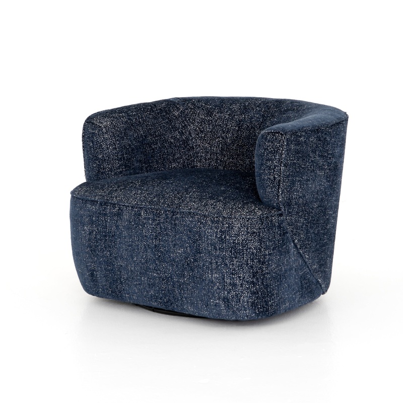 Mila Swivel Chair –  Comal Azure