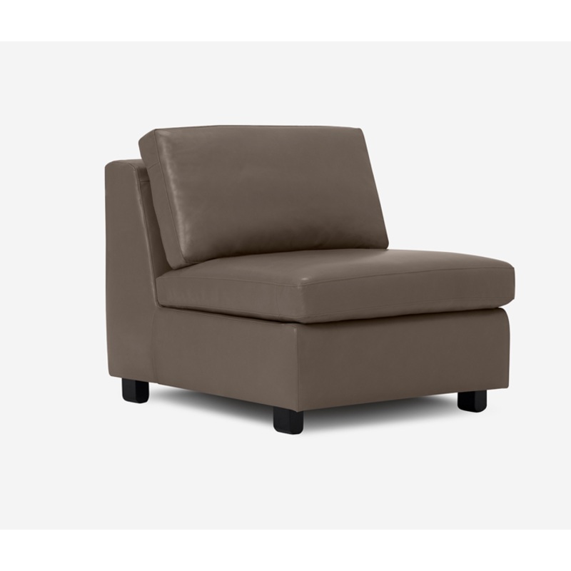 Reva Armless Storage Chair – Leather