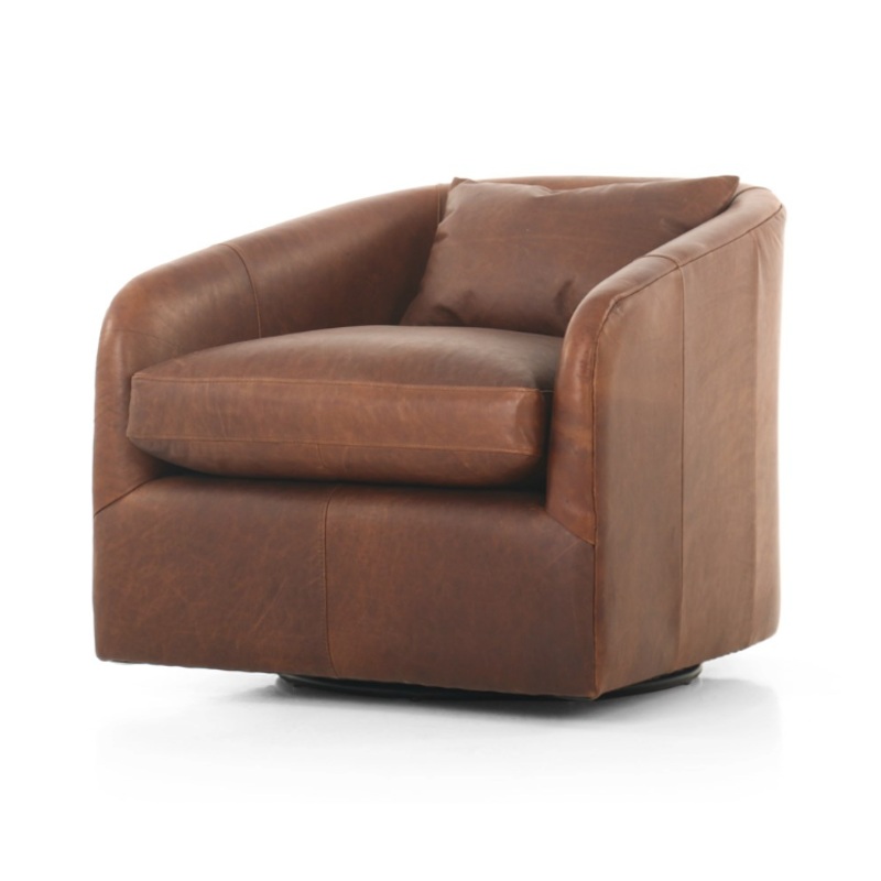 Topanga Swivel Chair-Heirloom Sienna
