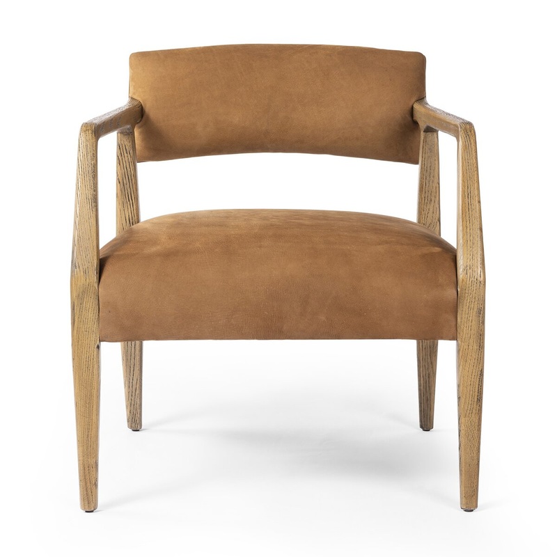 Tyler Arm Chair – Nubuck Cognac