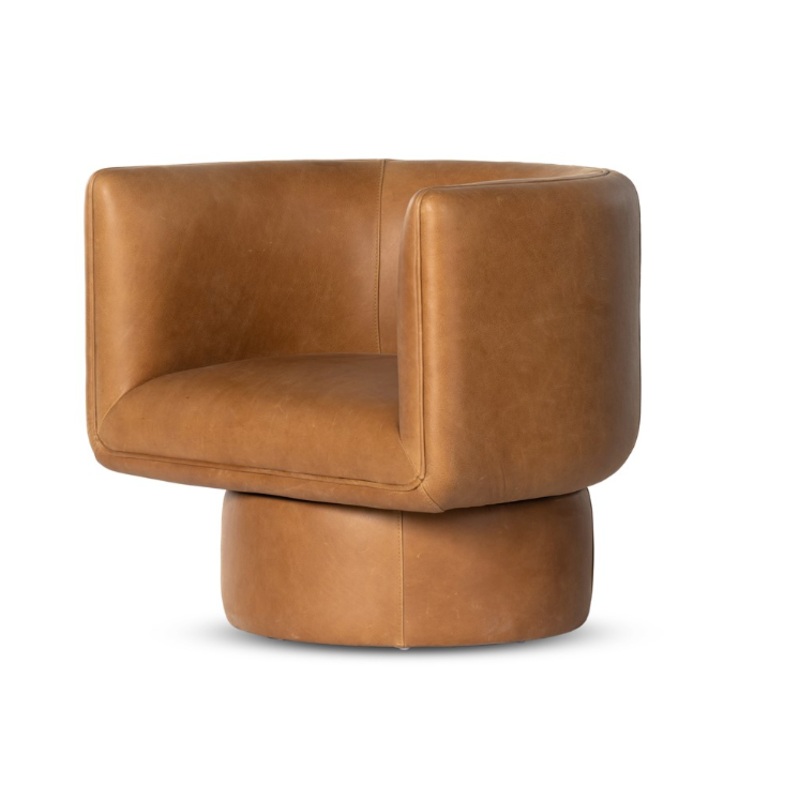 Adriel Swivel Chair – Palermo Cognac
