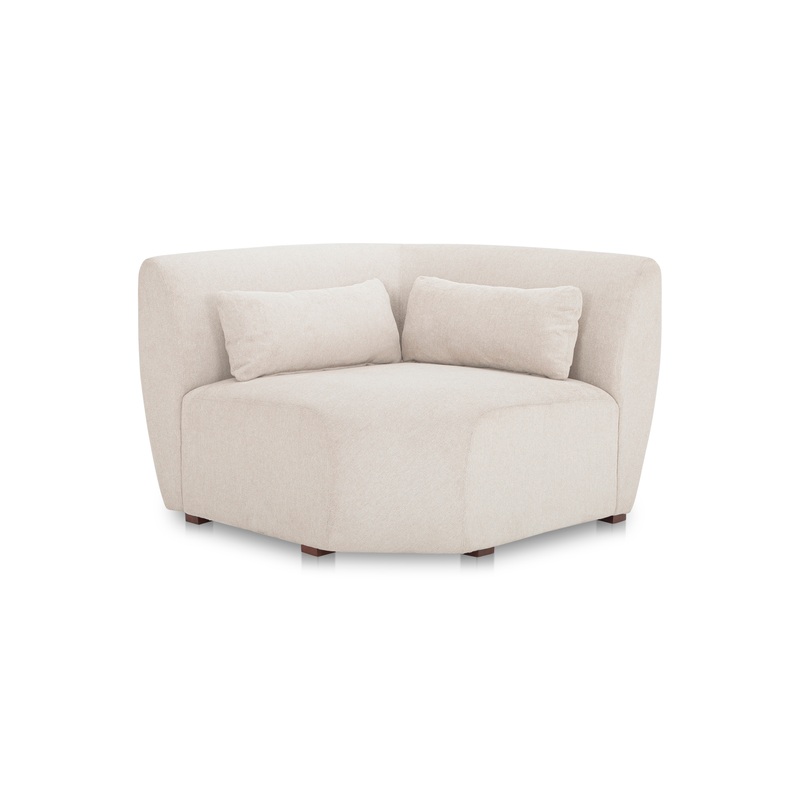 Amelia Corner Chair – Warm White