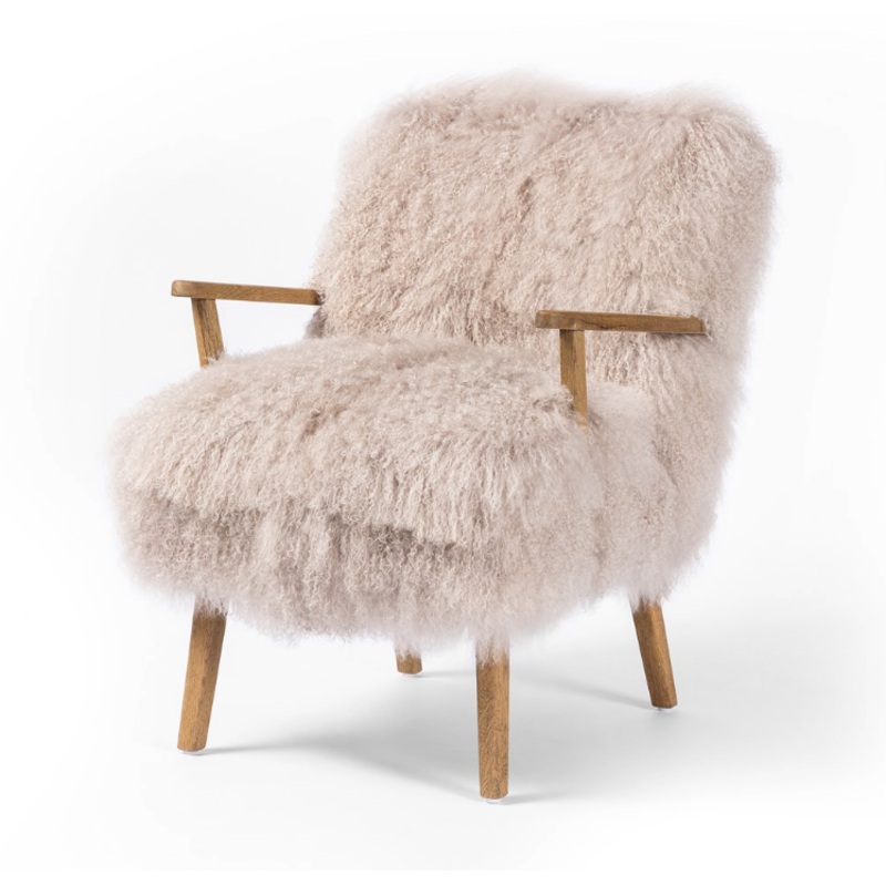 Ashland Armchair- Drifted Oak Taupe Fur