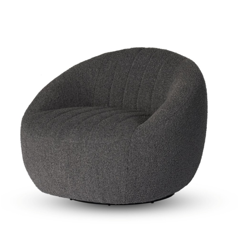 Audie Swivel Chair – Knoll Charcoal