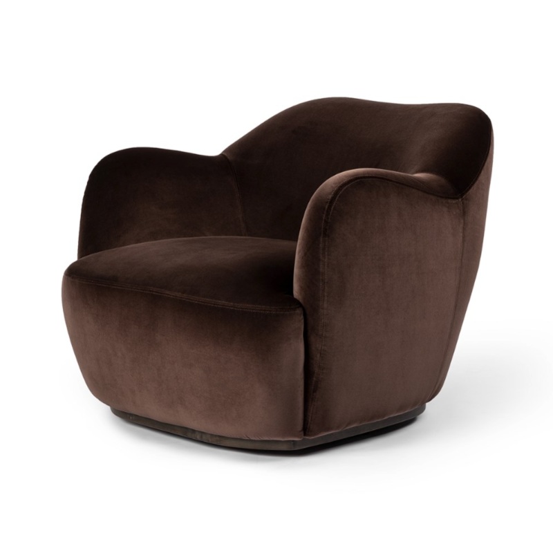 Julius Swivel Chair – Surrey Cocoa
