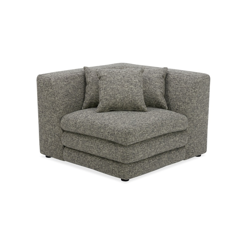 Lowtide Corner Chair – Stone Tweed