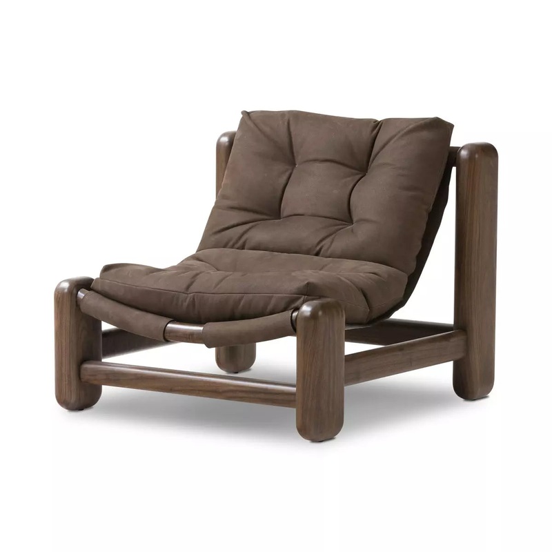 Lucio Chair – Nubuck Cigar