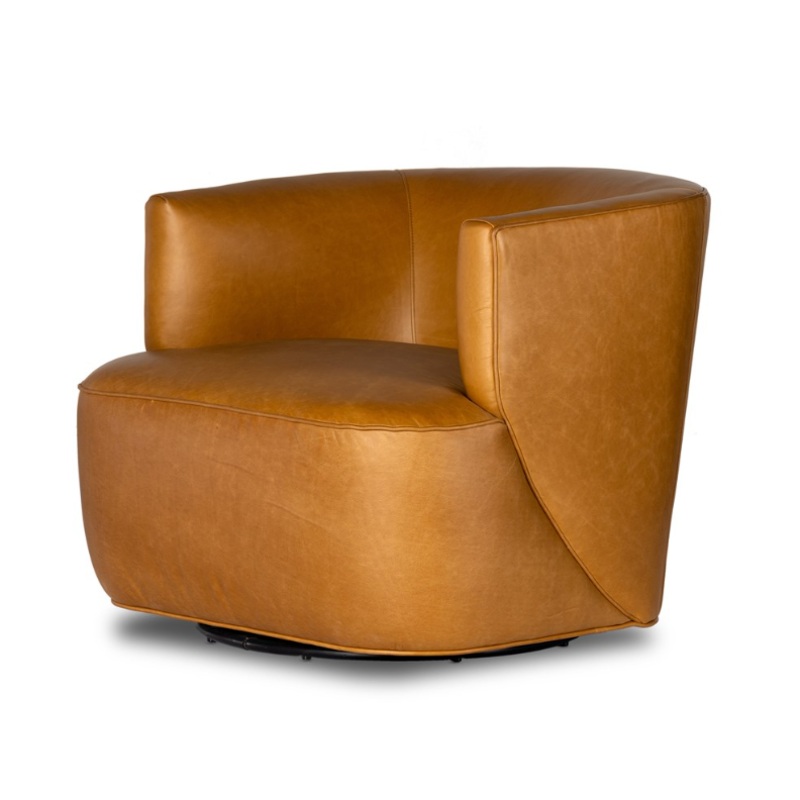 Mila Swivel Chair- Osorno Camel
