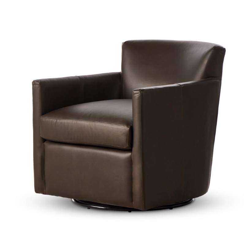 Miriam Swivel Chair- Heirloom Cigar