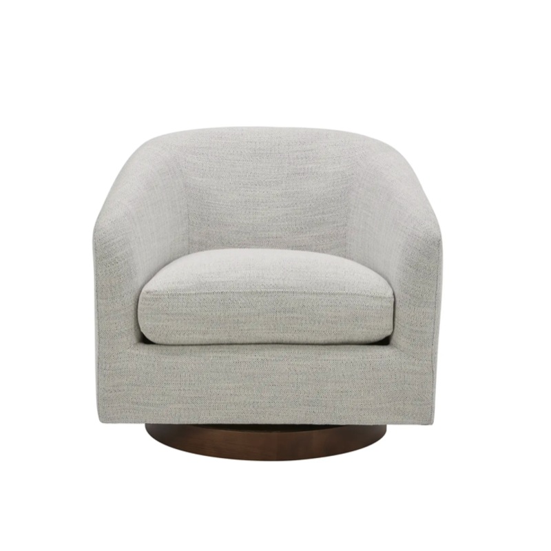 Oscy Swivel Chair Splashed White