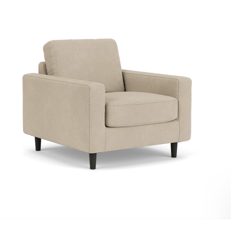 Oskar Chair – Ava Haze – Black Ash