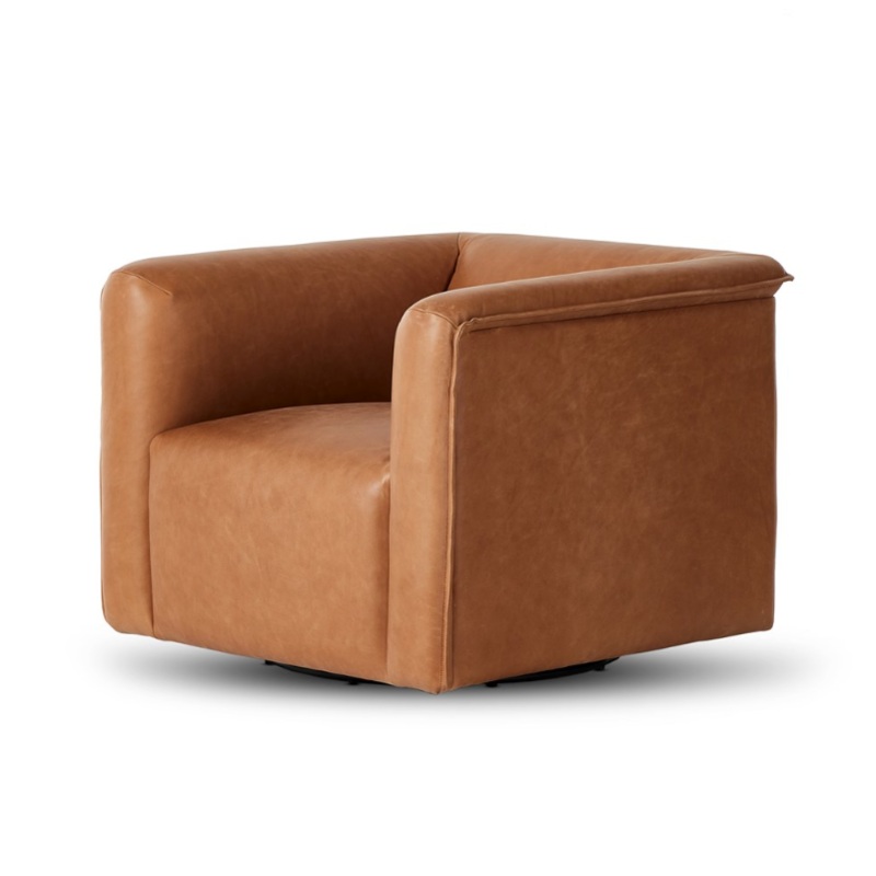 Wellborn Swivel Chair – Palermo Cognac