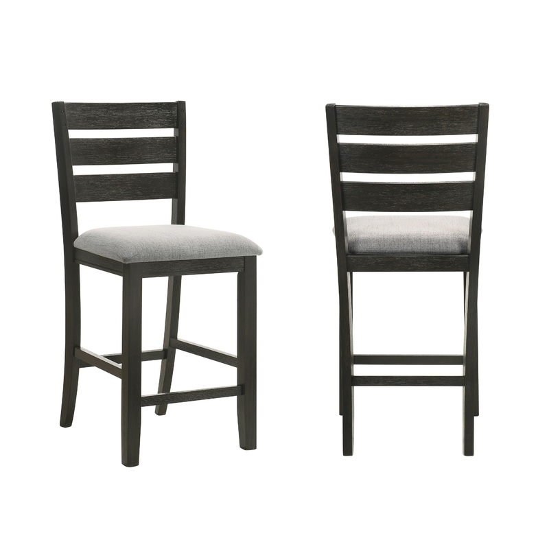Bardstown – Counter Chair (Set of 2) – Wheat / Charcoal