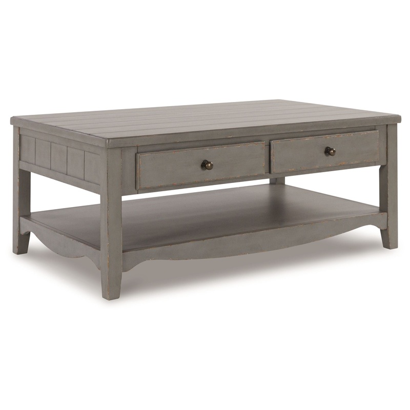 Charina – Antique Gray – Rectangular Cocktail Table