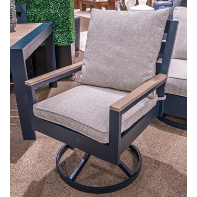 East Beach – Blue – Swivel Chair With Cushion (Set of 2)