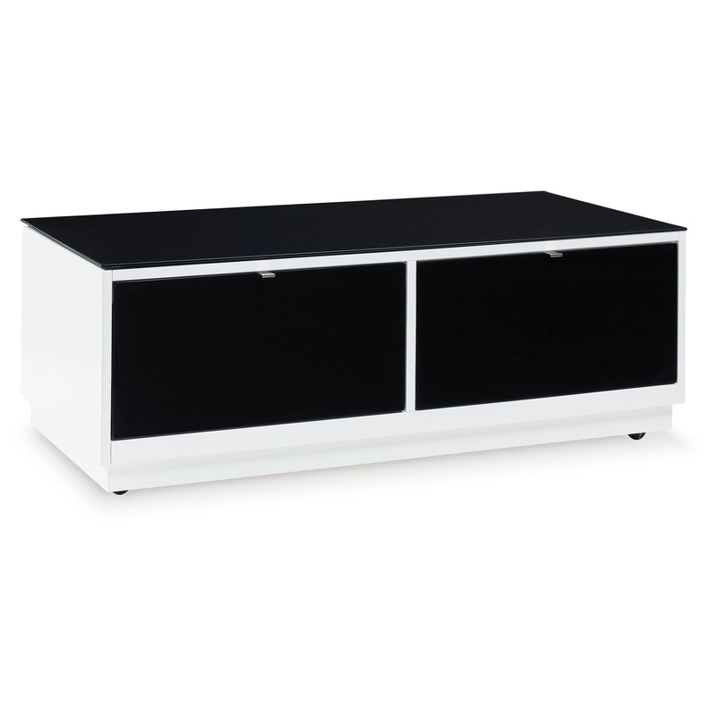 Gardoni – White / Black – Rectangular Cocktail Table