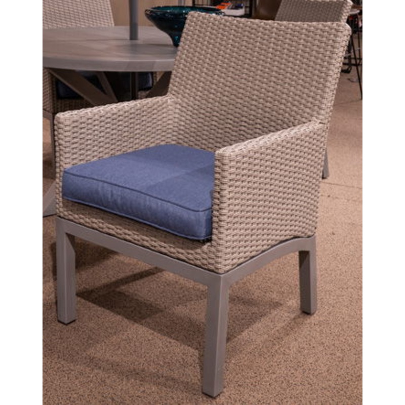 Half Moon Beach – Blue / Gray – Arm Chair With Cushion (Set of 2)