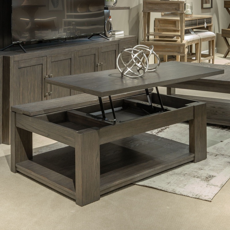 Lennox Hill – Lift Top Cocktail Table – Dark Brown