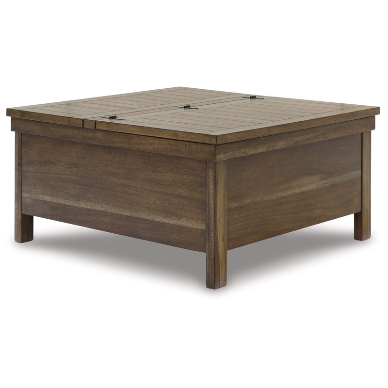 Moriville – Grayish Brown – Lift Top Cocktail Table