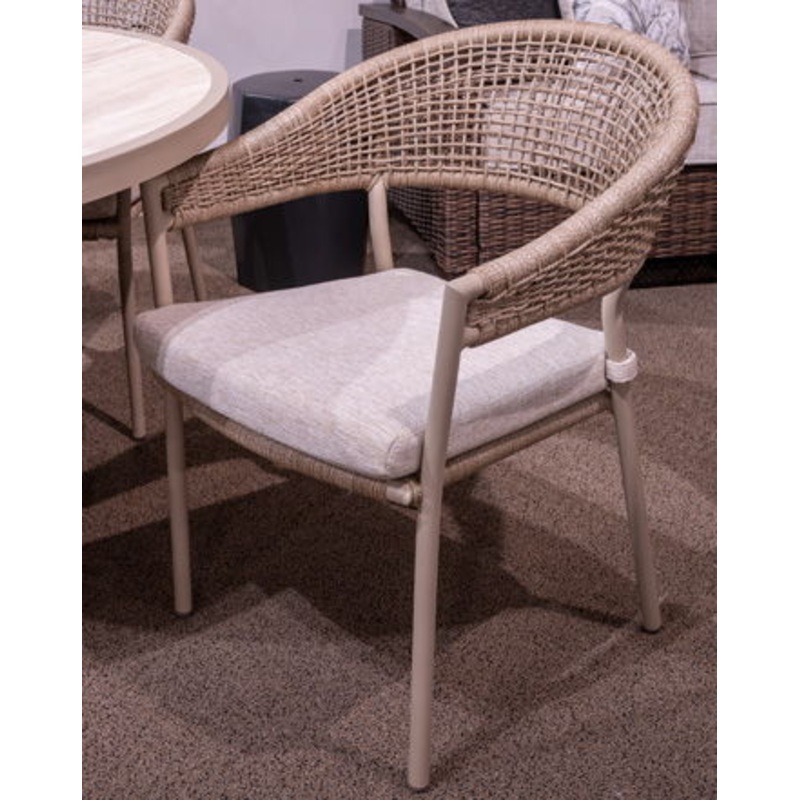 Orchard Beach – Beige – Arm Chair With Cushion (Set of 4)