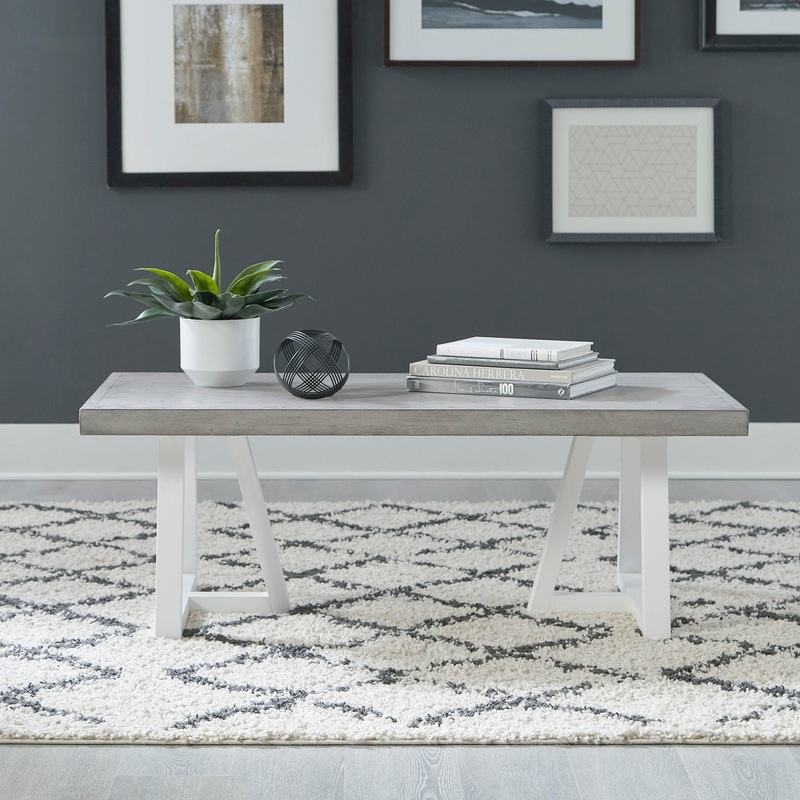 Palmetto Heights – Rectangular Cocktail Table – White