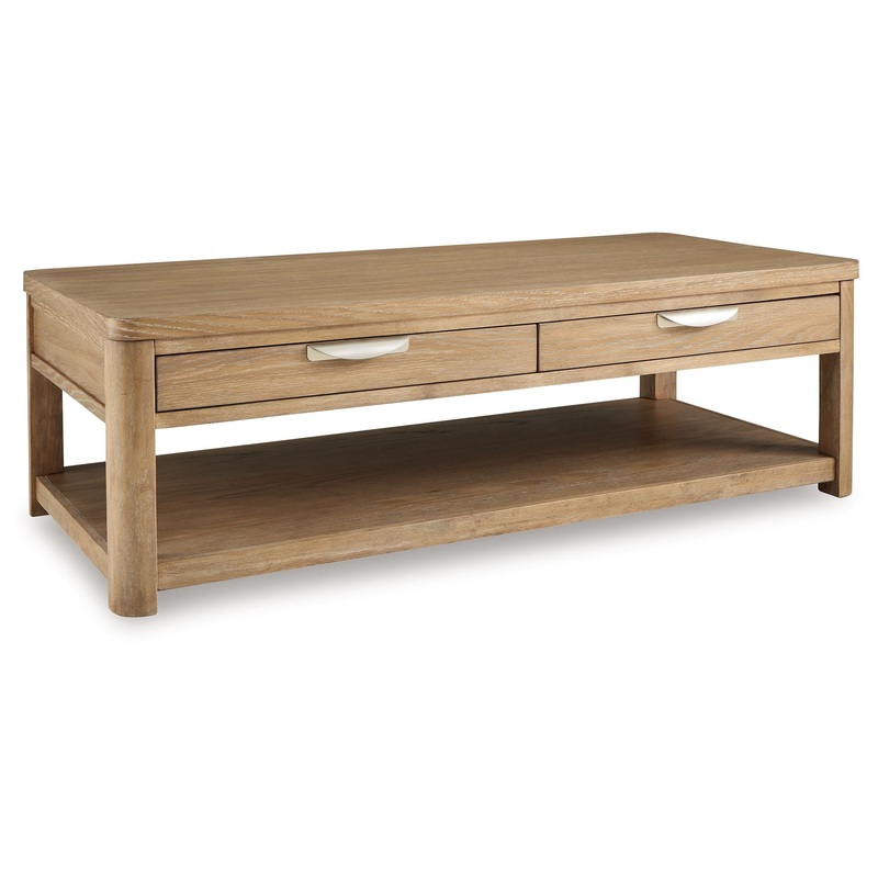 Rencott – Light Brown – Rectangular Cocktail Table