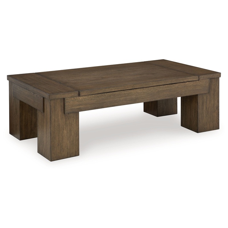 Rosswain – Warm Brown – Lift Top Cocktail Table