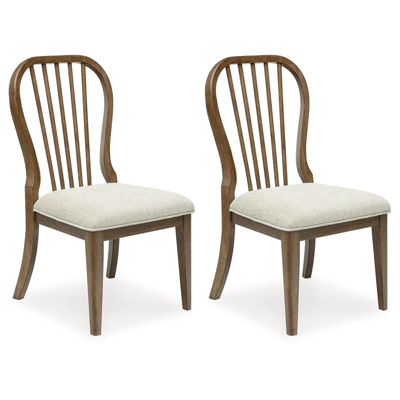 Sturlayne – Brown – Dining Upholstered Side Chair (Set of 2) – Spindleback