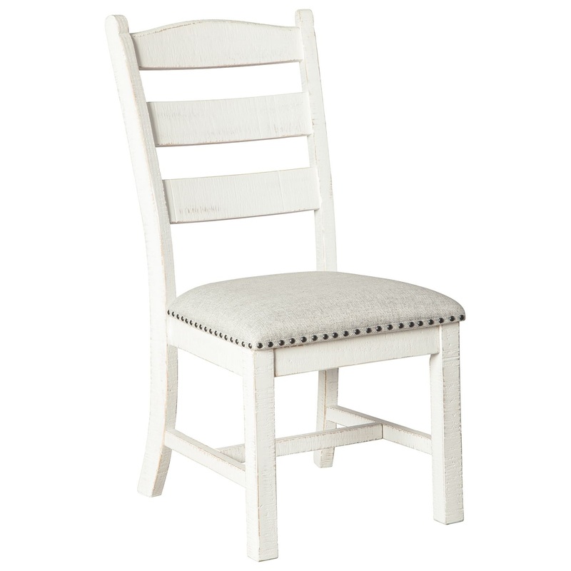 Valebeck – Beige / White – Dining Uph Side Chair