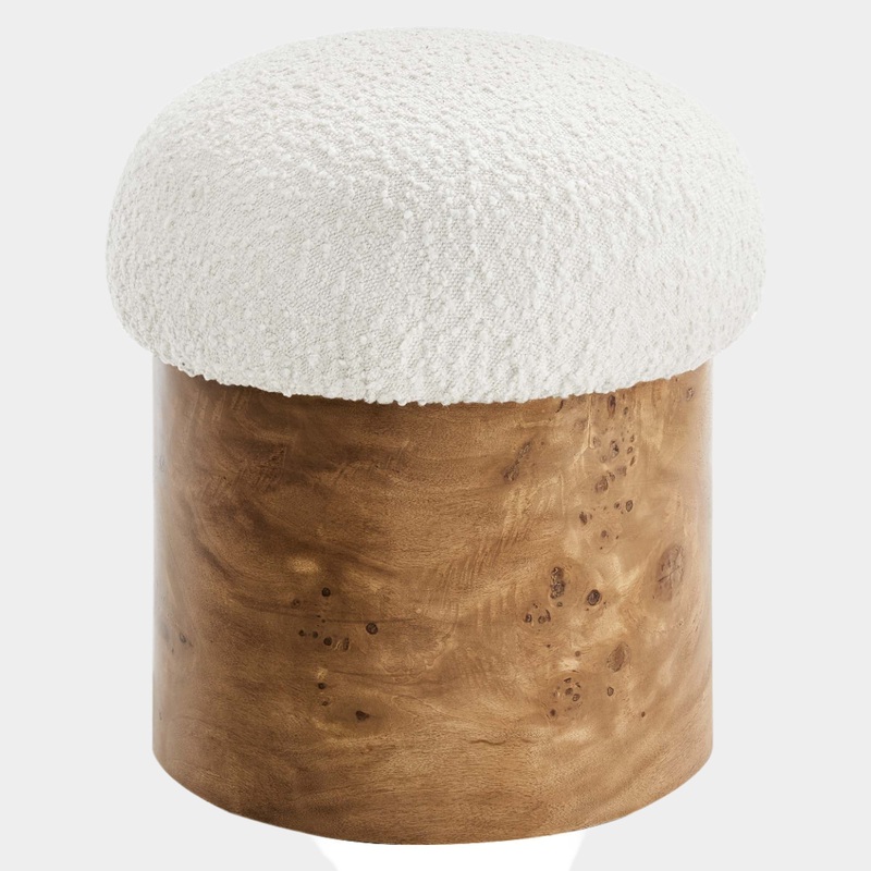 Breeze Boucle Upholstered Ottoman