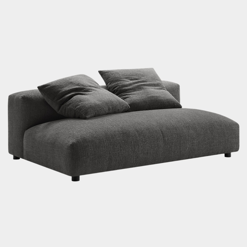 Solace Modular Upholstered Fabric Armless Loveseat