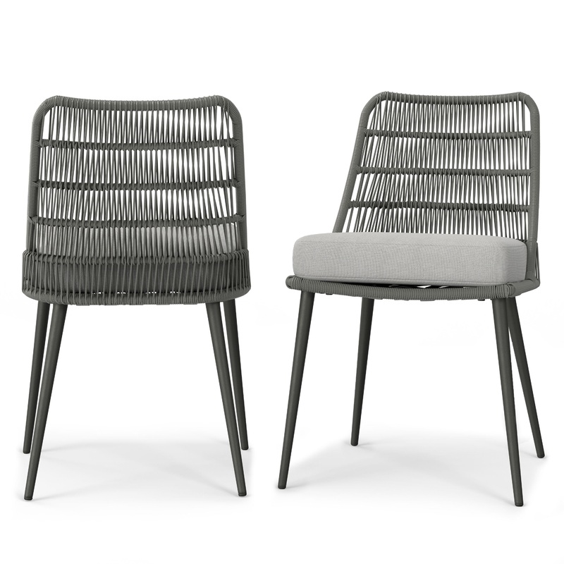 Beachside – Outdoor Dining Chair (Set of 2) – Gray