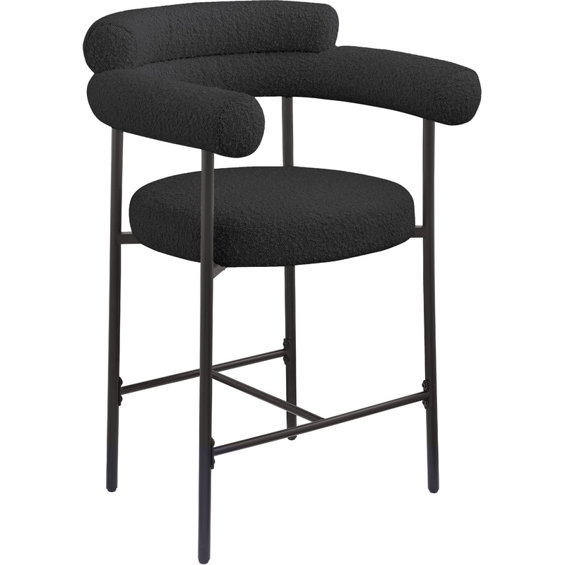 Blake – Counter Stool With Black Base (Set of 2)