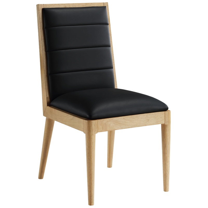 Bristol – Faux Leather Dining Chair With Natural Legs (Set of 2)