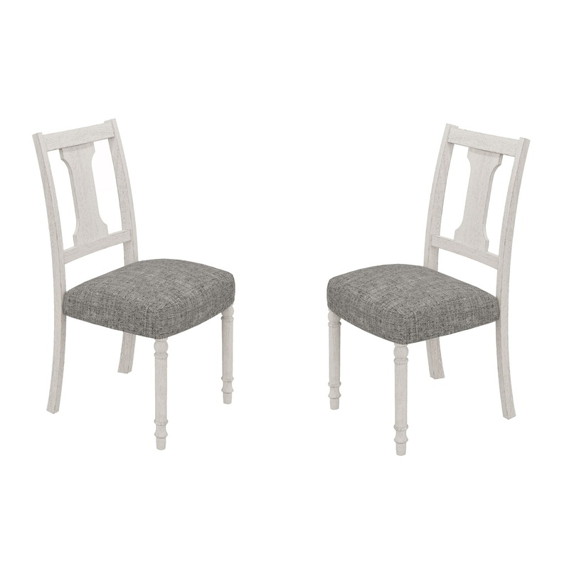 Tannen – Dining Side Chair (Set of 2) – White And Gray