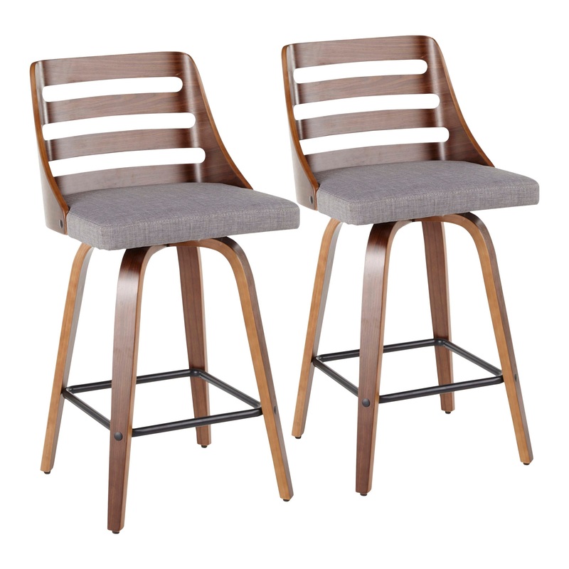Trevi – Mid Century Modern Counter Stool (Set of 2)