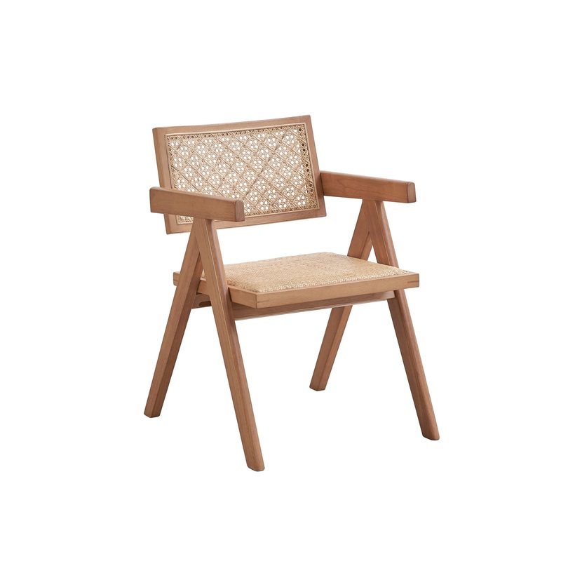 Velentina – Rattan Arm Chair (Set of 2) – Natural