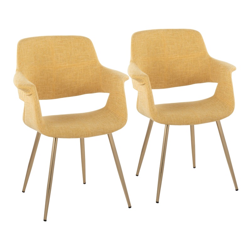 Vintage Flair – Glam, Art Deco Chair (Set of 2)