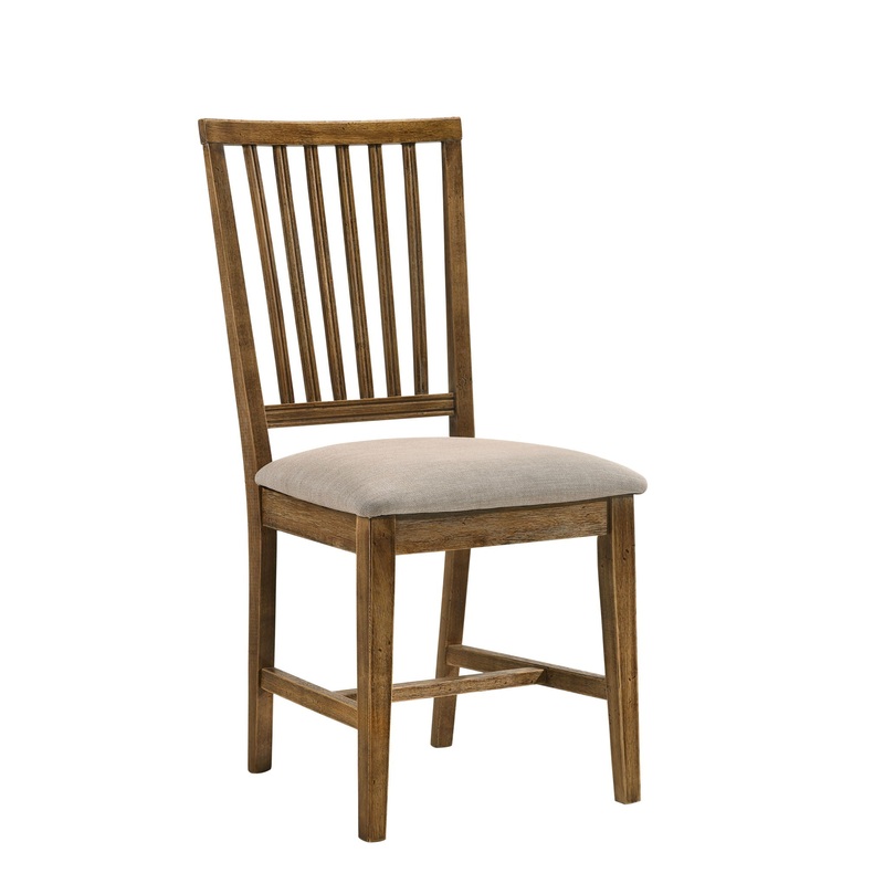 Wallace II – Side Chair (Set of 2) – Oak / Tan