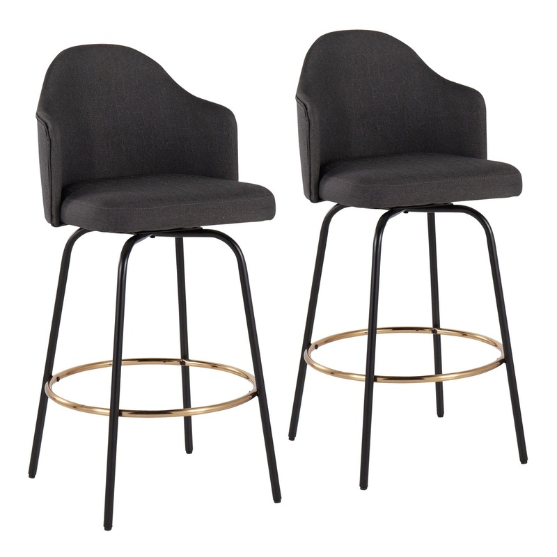 Ahoy – Fixed – Height Counter Stool – Black Metal Legs