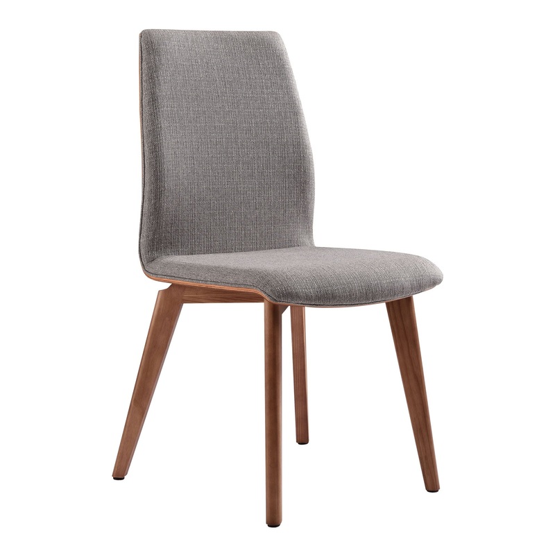 Archie – Dining Chair (Set of 2) – Walnut / Gray