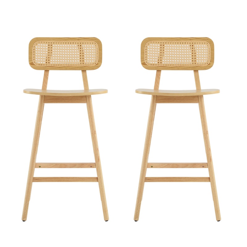 Bari – Indoor Wood Barstool (Set of 2)